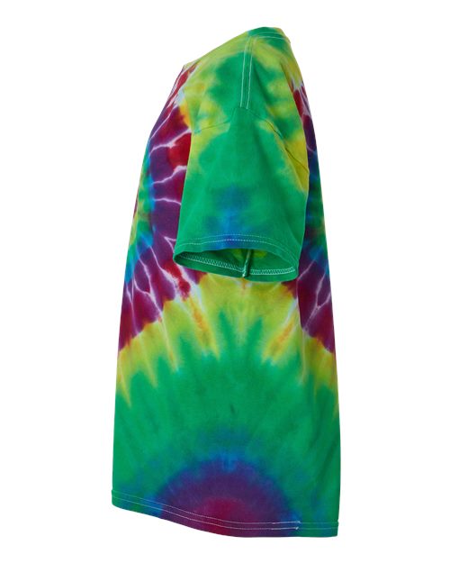 Youth Multi-Color Spiral Tie-Dyed T-Shirt | USA Decoration