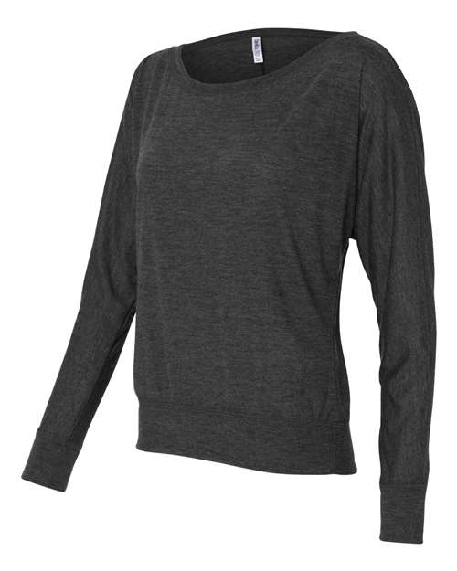 Women’s Flowy Off Shoulder Long Sleeve Tee | USA Decoration