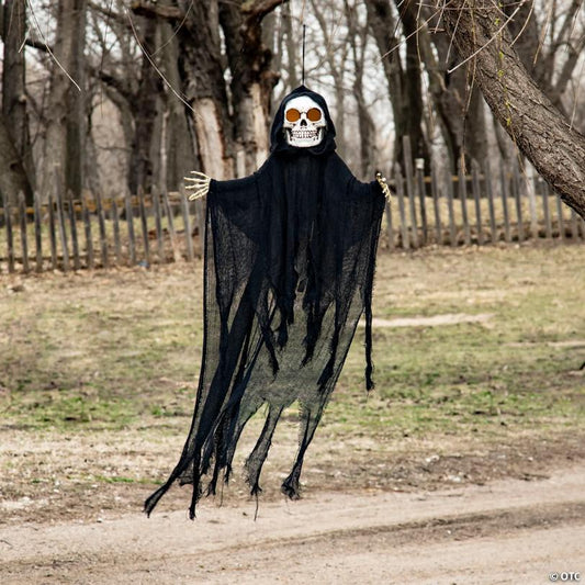 32 1/4" x 47 1/4" Hanging Sonic Skeleton Reaper Halloween Decoration