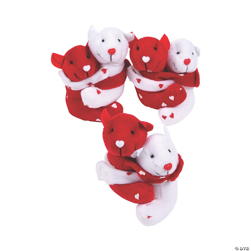 4" Mini Valentine’s Day Hugging Stuffed Bears - 12 Pc. | USA Decoration®