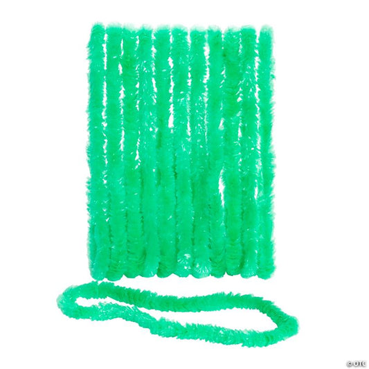 32" Bulk 50 Pc. Bright Green Party Plastic Leis | USA Decoration®
