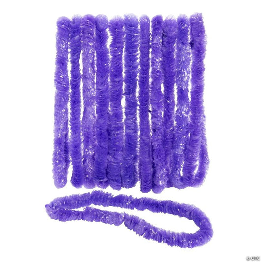 32" Bulk 50 Pc. Bright Purple Party Plastic Leis | USA Decoration®