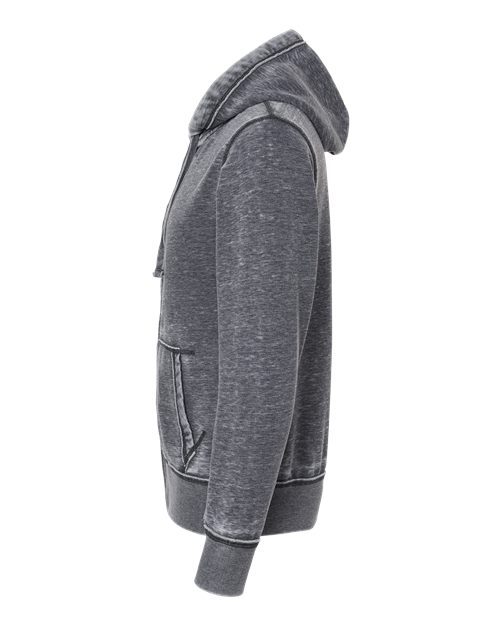 Vintage Zen Fleece Full-Zip Hooded Sweatshirt | USA Decoration