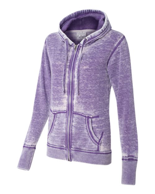 Women's Zen Fleece Full-Zip Hooded Sweatshirt | USA Decoration