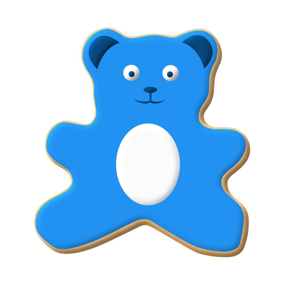 Mini Teddy Bear Cookie Cutter 1.5 in M27