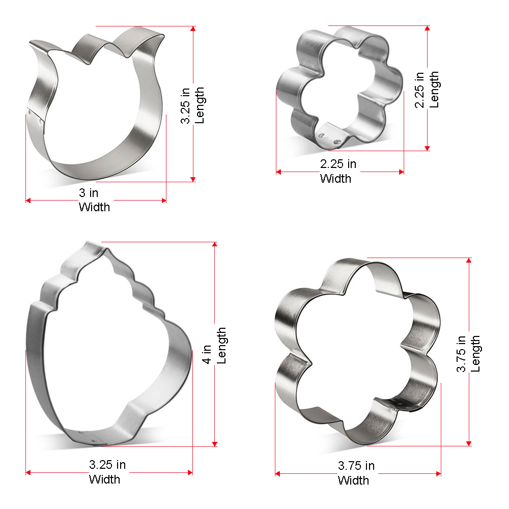 Mother's Day Cookie Cutter 4 Pc Set HS0452