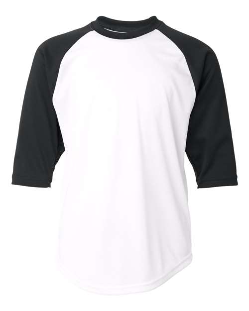 Youth B-Core 3/4 Sleeve Baseball T-Shirt | USA Decoration