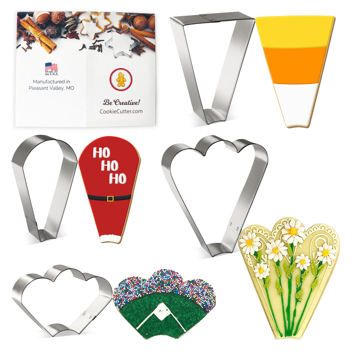Cookie Platter Cutters Basic 4 Pc Set HS0445
