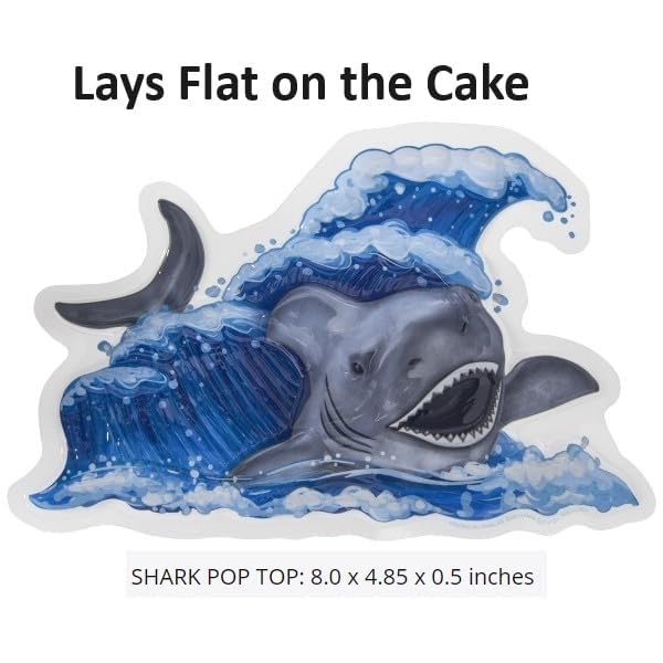 Small Shark Cake Kit (ideal for a small cake & added cupcakes)