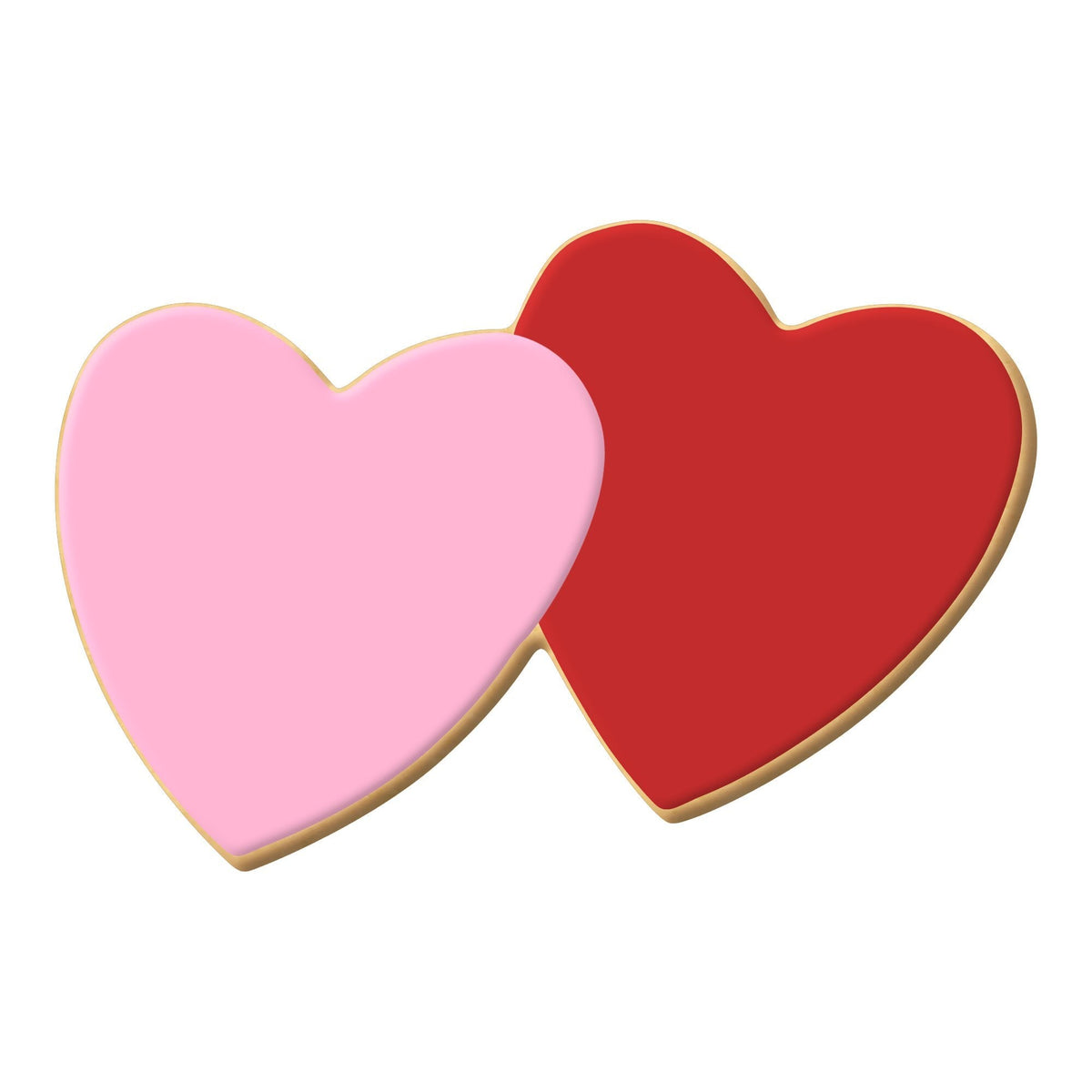 Mini Double Heart Cookie Cutter 2 in M157