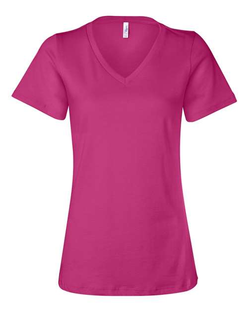 Women’s Relaxed Jersey V-Neck Tee | USA Decoration
