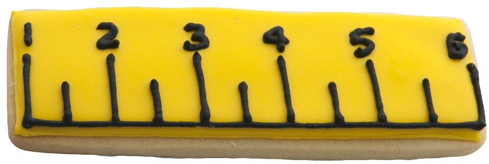 Ruler Cookie Cutter 6 in by 1.25 in PC0334