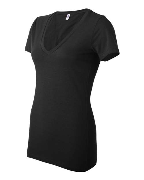 Women’s Jersey Deep V-Neck Tee | USA Decoration