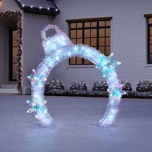 Member's Mark 48" Pre-Lit Iridescent Ornament Arch Décor | USA Decoration®