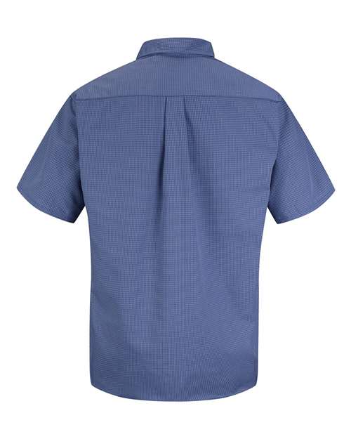 Mini-Plaid Uniform Short Sleeve Shirt | USA Decoration