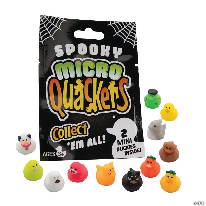 3/4" Spooky Micro Quackers Rubber Duck Blind Bags for 12