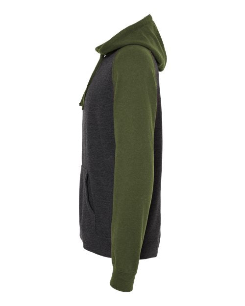 Raglan Hooded Sweatshirt | USA Decoration