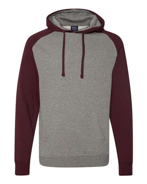 Raglan Hooded Sweatshirt | USA Decoration