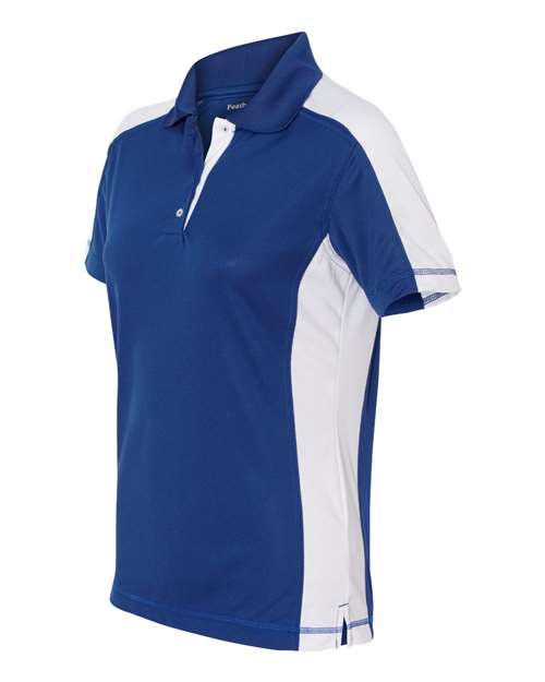 Women's Colorblocked Moisture Free Mesh Polo | USA Decoration