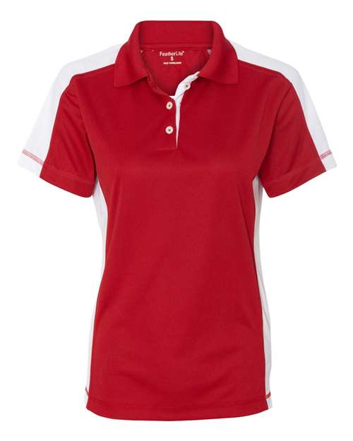 Women's Colorblocked Moisture Free Mesh Polo | USA Decoration