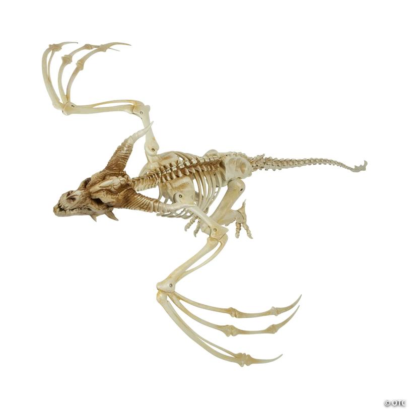 35 1/4" x 11 3/4" Hanging Pterosaur Skeleton Halloween Decoration