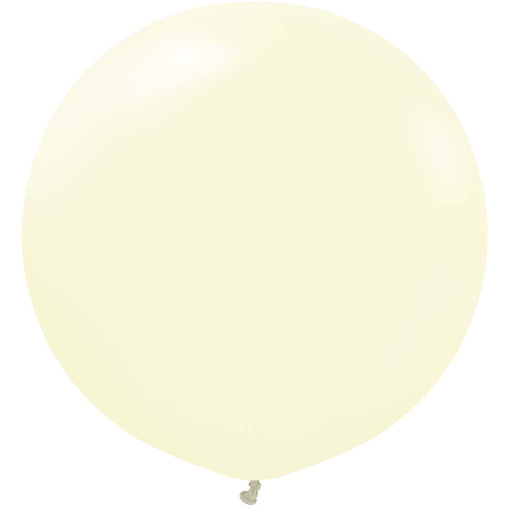 Latex Balloons 36 Inch Kalisan Macaron Pale Yellow