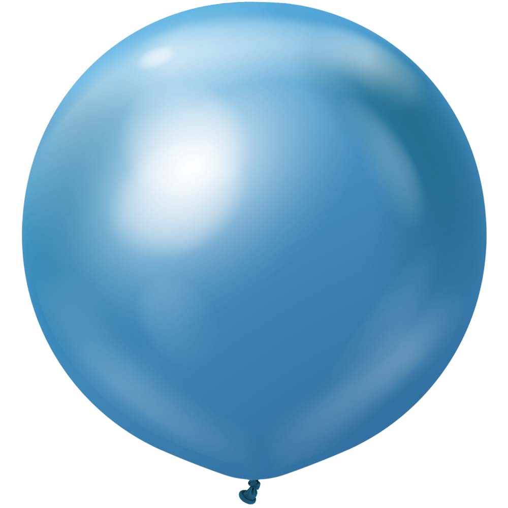 Latex Balloons 36 Inch Kalisan Mirror Blue