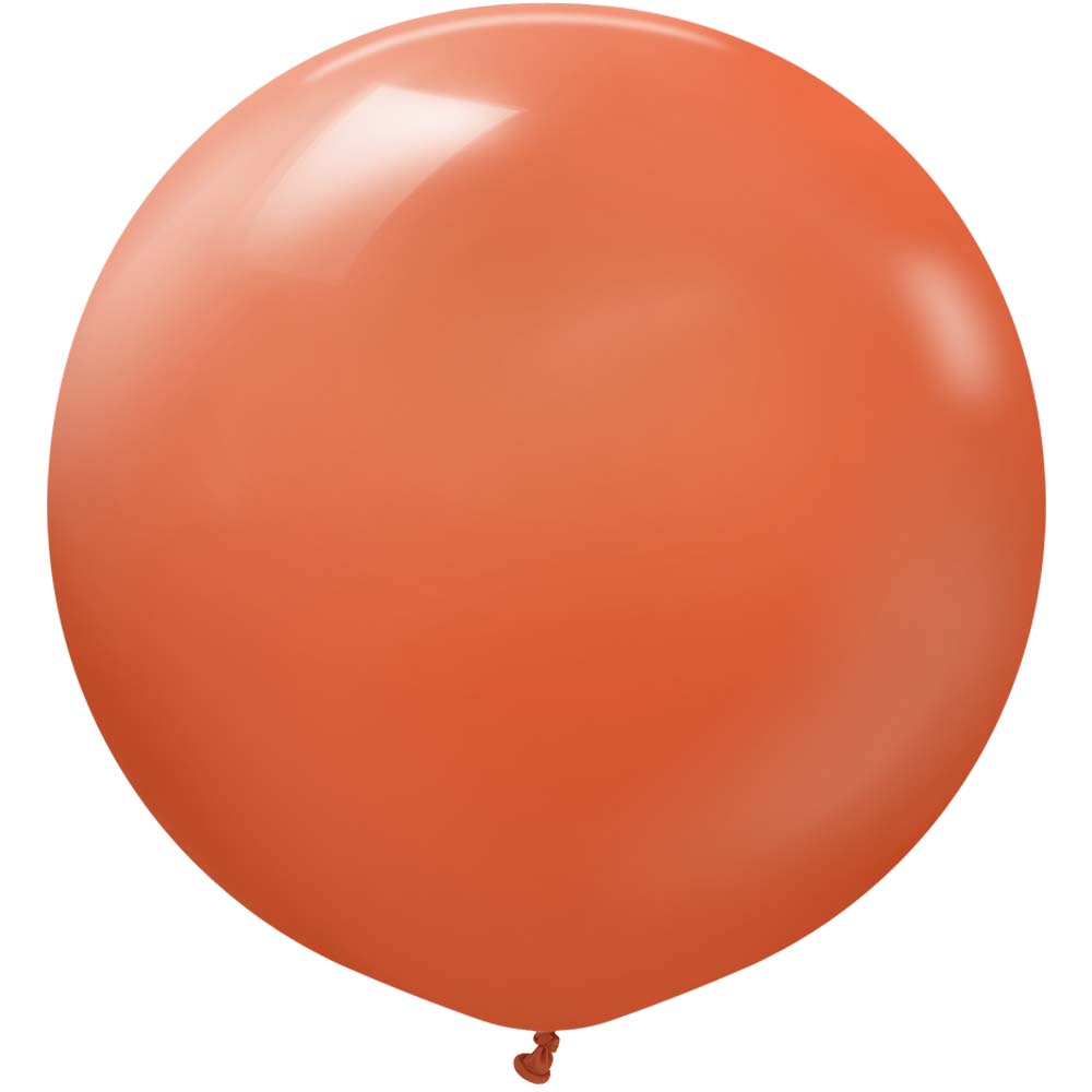 Latex Balloons 36 Inch Retro Rust Orange