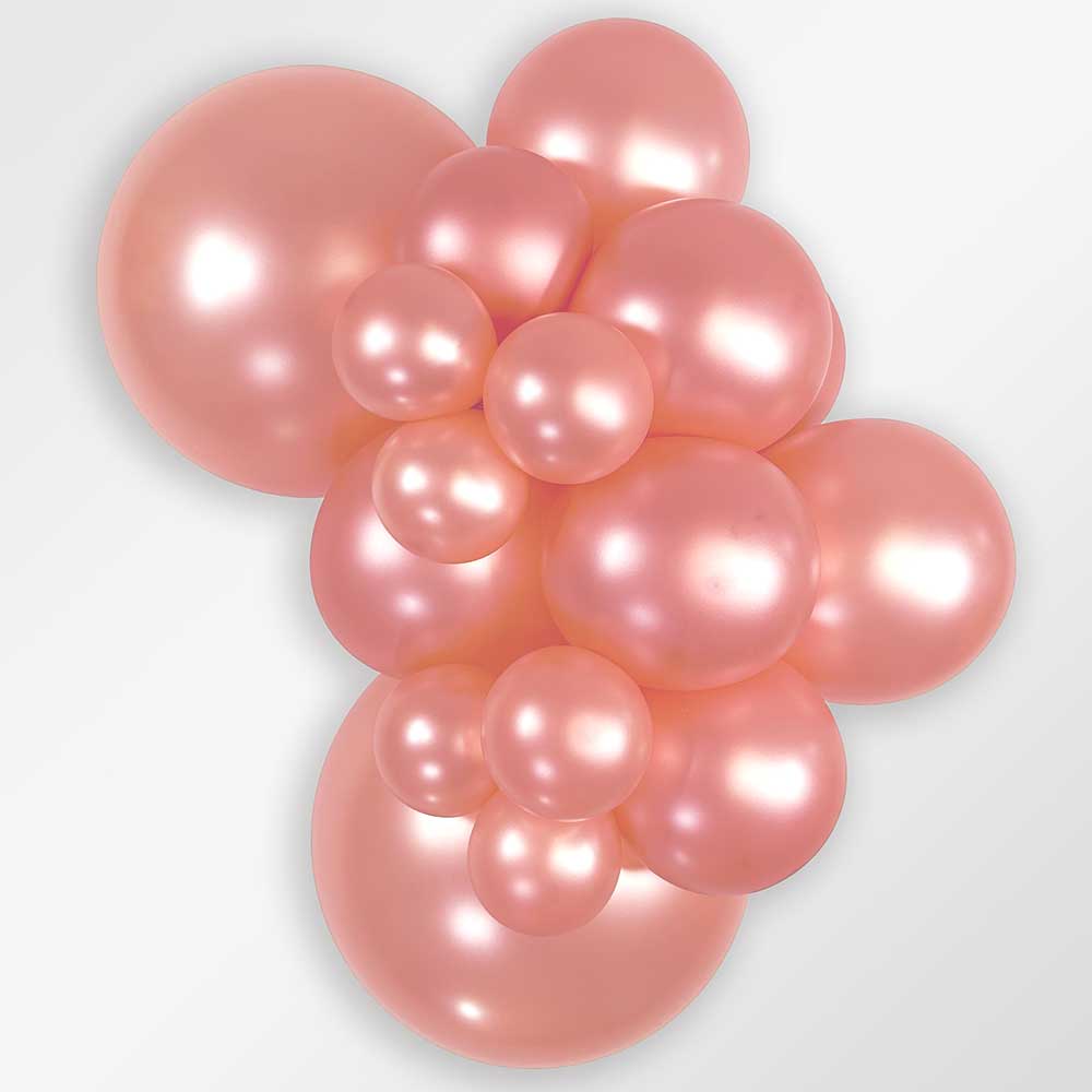 36 Inch Metallic Rose Gold Latex Balloons