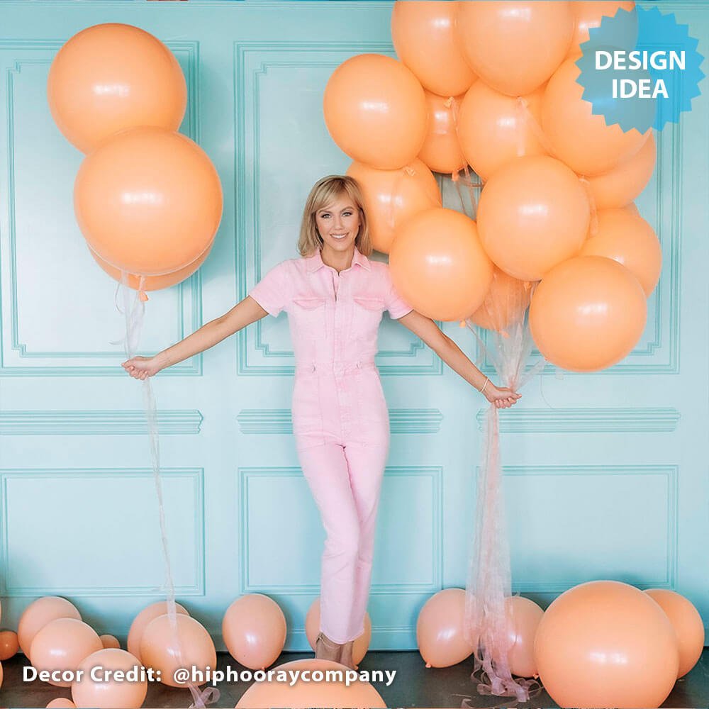 36 Inch Latex Balloons Cheeky Peach