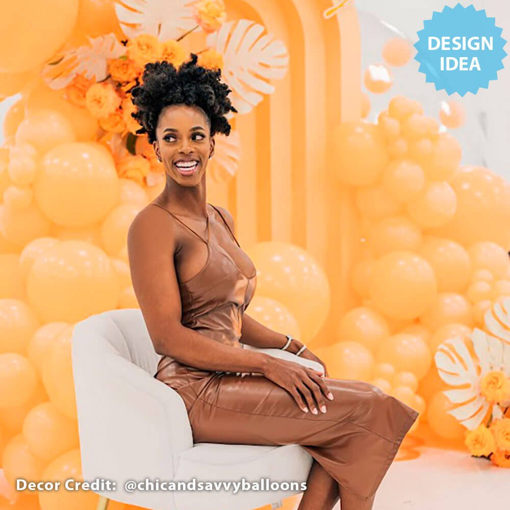 36 Inch Latex Balloons Cheeky Peach
