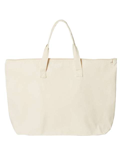 Tote with Top Zippered Closure | USA Decoration