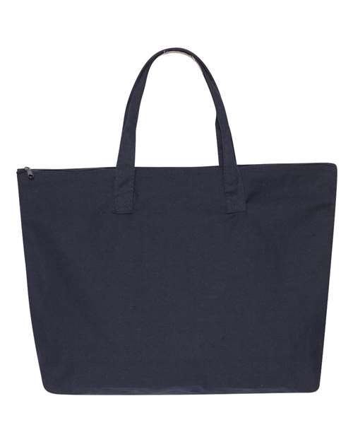 Tote with Top Zippered Closure | USA Decoration