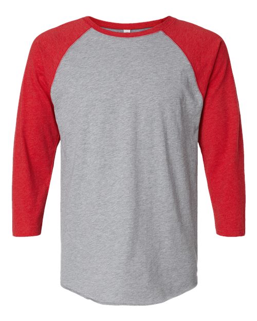 Baseball Fine Jersey Three-Quarter Sleeve Tee | USA Decoration