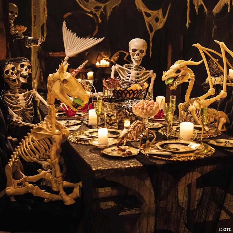 36" Dragon Skeleton Halloween Decoration