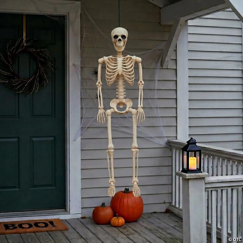 36" Hanging Multi Pose-N-Stay Skeleton Halloween Decoration