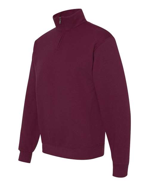 Nublend® Cadet Collar Quarter-Zip Sweatshirt | USA Decoration