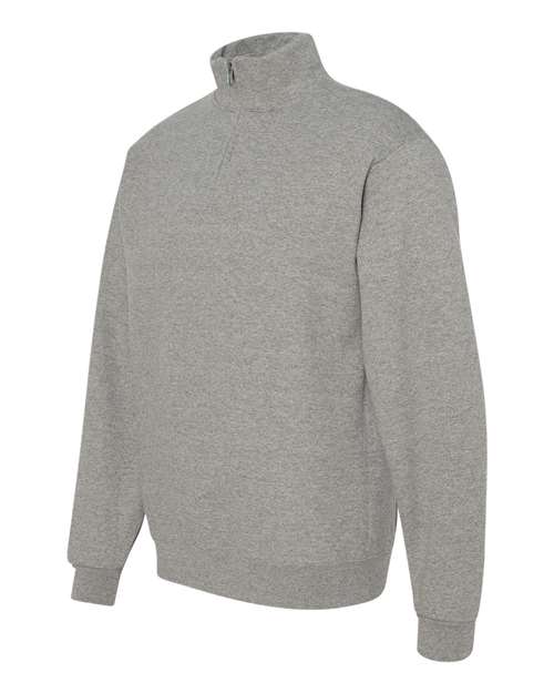 Nublend® Cadet Collar Quarter-Zip Sweatshirt | USA Decoration