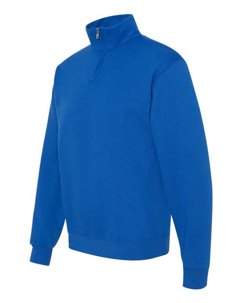 Nublend® Cadet Collar Quarter-Zip Sweatshirt | USA Decoration
