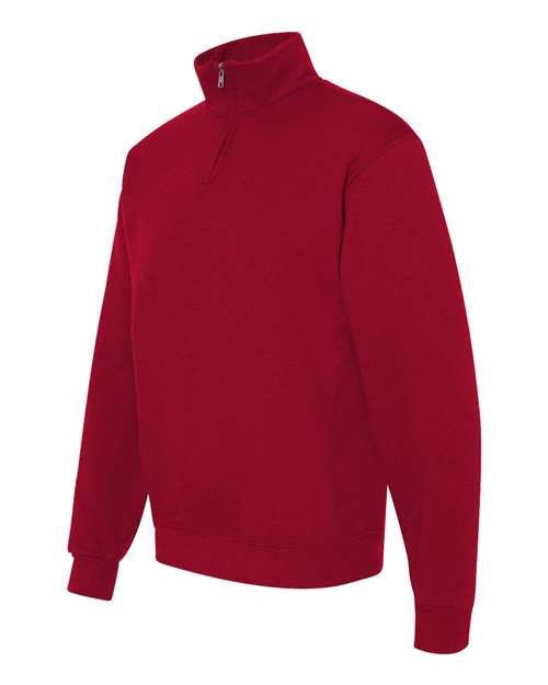 Nublend® Cadet Collar Quarter-Zip Sweatshirt | USA Decoration