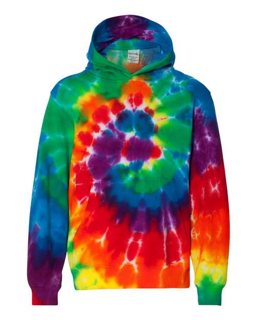 Youth Multi-Color Swirl Hooded Tie-Dyed Sweatshirt | USA Decoration