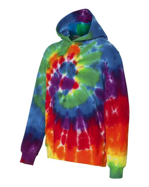 Youth Multi-Color Swirl Hooded Tie-Dyed Sweatshirt | USA Decoration