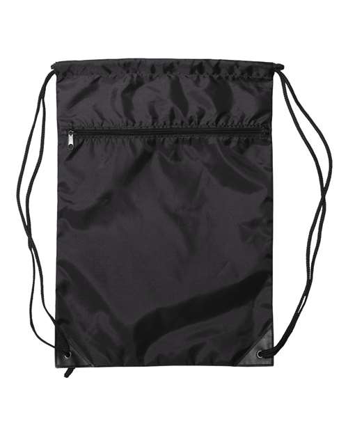 Zippered Drawstring Backpack | USA Decoration