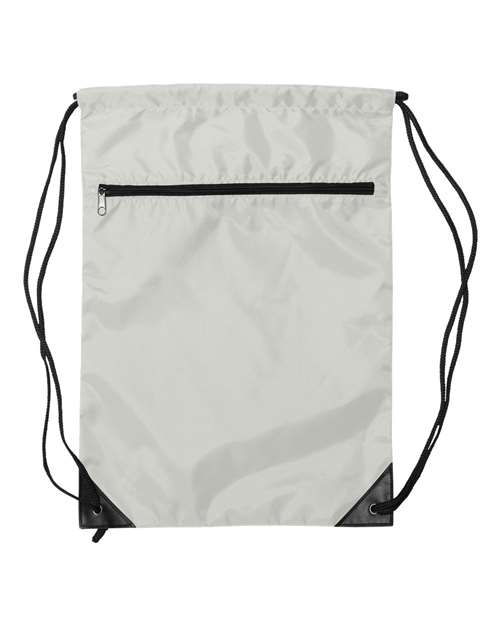 Zippered Drawstring Backpack | USA Decoration