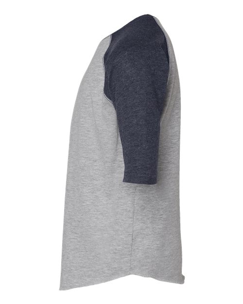 Youth Baseball Fine Jersey Three-Quarter Sleeve Tee | USA Decoration