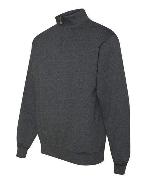 Nublend® Cadet Collar Quarter-Zip Sweatshirt | USA Decoration