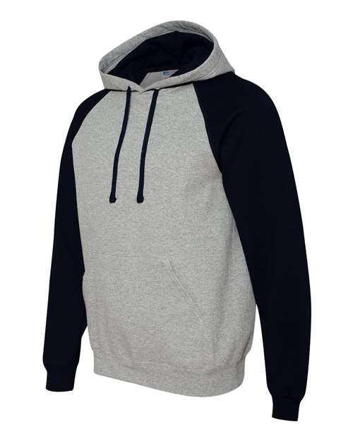 Nublend® Colorblocked Raglan Hooded Sweatshirt | USA Decoration