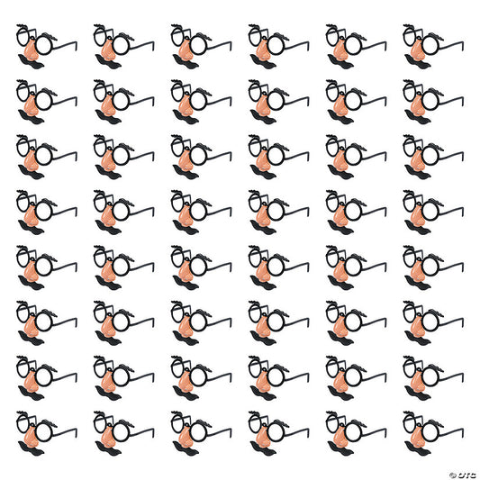 Bulk 48 Pc. Kids Nose, Eyebrows & Mustache Plastic Glasses