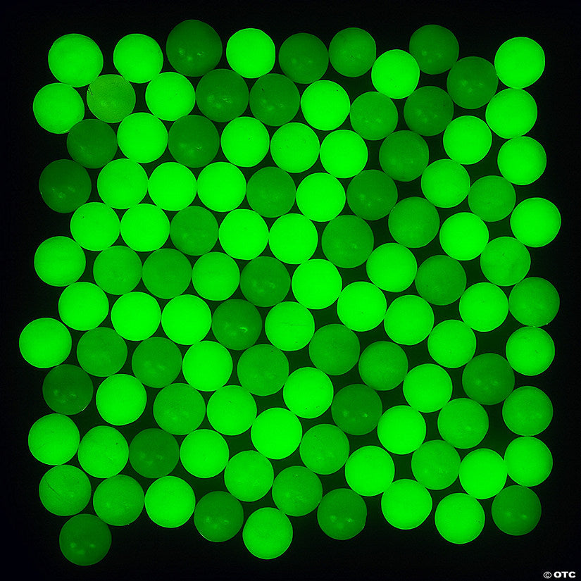 1" Bulk 144 Pc. Mini Neon Colors Glow-in-the-Dark Bouncy Balls | USA Decoration®