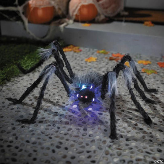 39 1/4" Walking Light-Up Spider Halloween Decoration